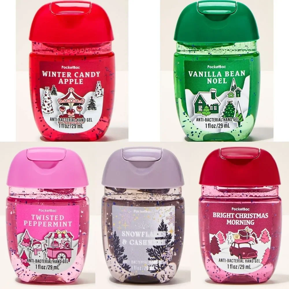 Bath Body Works Pocketbac Hand Sanitizer Gel Set of 5 NEW Rare